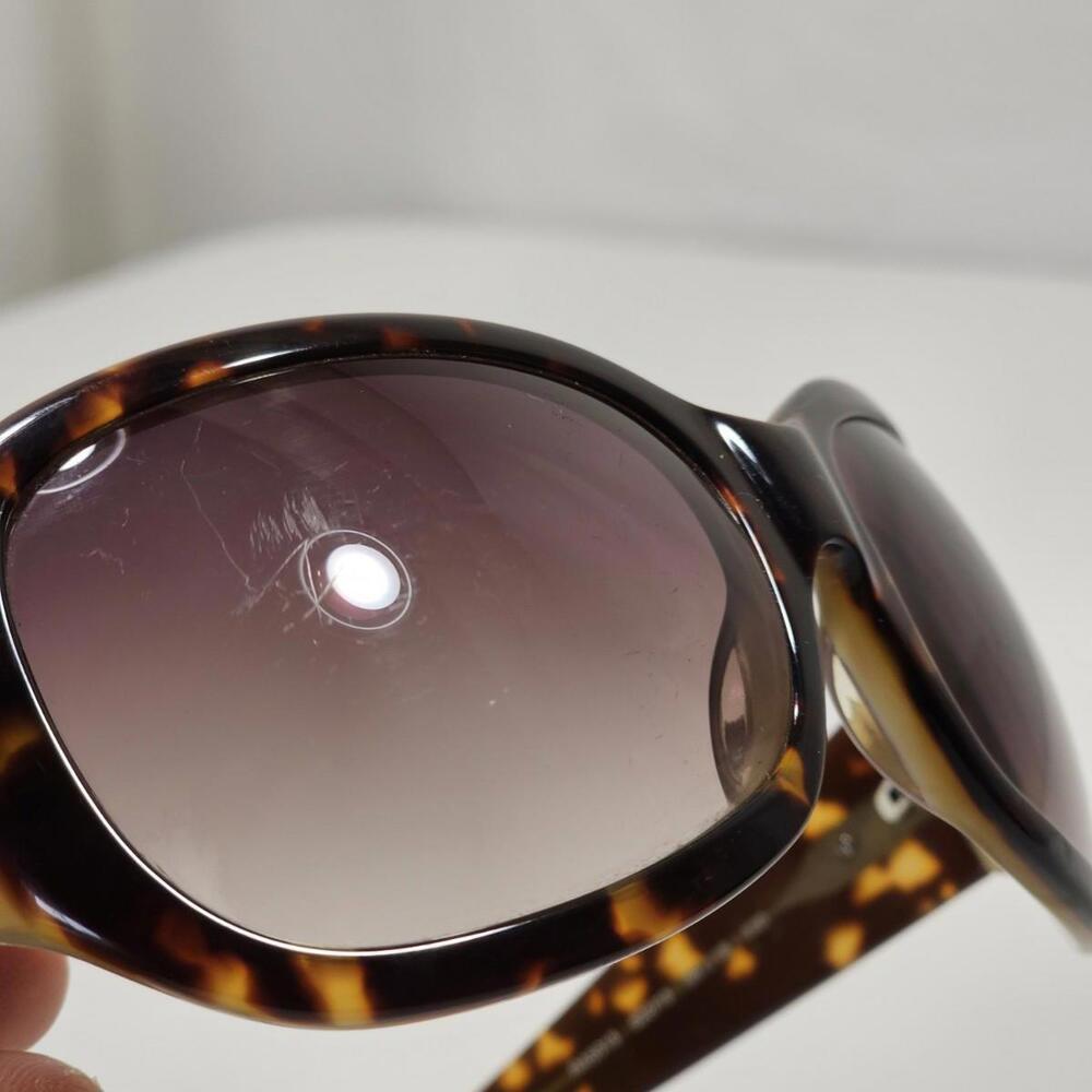 Vintage Ralph Lauren Sunglasses Tortoiseshell Oversized Brown Frame - Picture 12 of 13